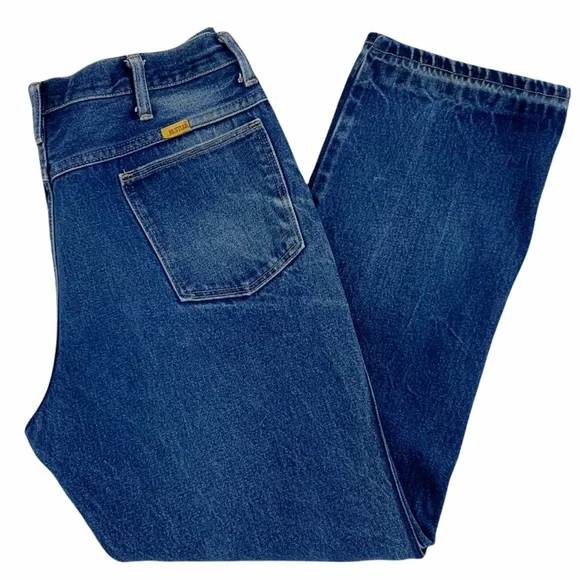 Vintage Rustler Jeans, Authentic Distressing and Grunge, Made in the USA - Picture 13 of 14